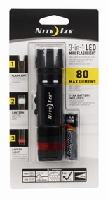 Blk 3in1 Led Flashlight