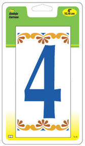 4" Cera Tile Number 4