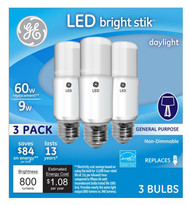 Ge 3pk 9w Brig Rel Bulb