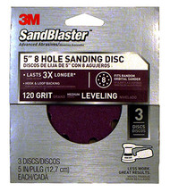 3pk 5" 120g Sand Disc