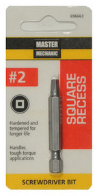 Mm #2sq Reces 2"scr Bit