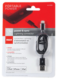 Apple 3' Blk Sync Cable