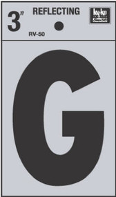 3" Refl Vinyl Letter G