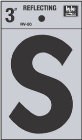 3" Refl Vinyl Letter S