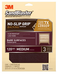 3pk 9x11 120g Sandpaper