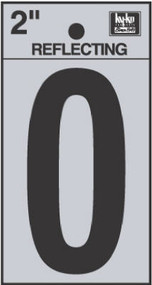 2" Blk Refl Number O