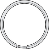 100pk1-1/8"spl Key Ring