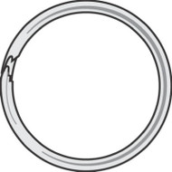 100pk1-1/4"spl Key Ring