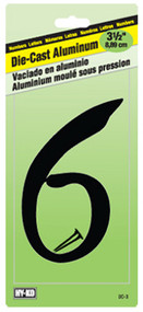 3-1/2" Blk Alu Number 6
