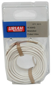 30" Wht 16awg Prim Wire