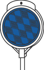 36" Blu Driveway Marker