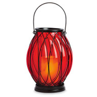 Red Bo Glass Lantern