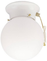 6" Wht Ceil Fixture