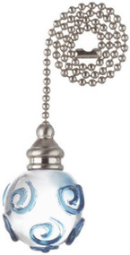 12" Ni/curly Pull Chain