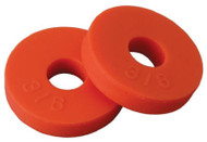 10pk 5/8"org Flt Washer