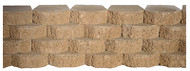 8" Tan Lodge Wall Block