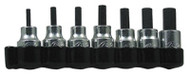 7pc Sae Hex Bit Set