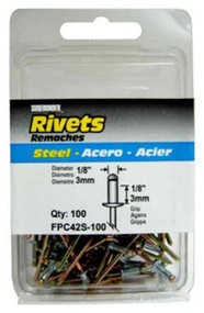 100pk 1/8" Stl Rivet