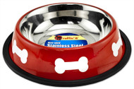 16oz Red/bone Ss Bowl