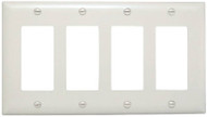 Wht 4g 4deco Wall Plate
