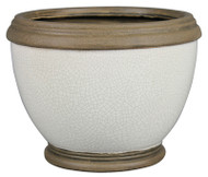 6" Wht Espl Urn Planter
