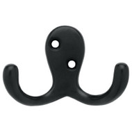 2pk Blk Dbl Robe Hook