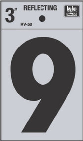 3" Refl Vinyl Number 9