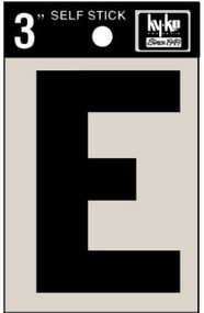 3" Blk Adhes Letter E