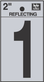 2" Blk Refl Number 1