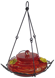 Red Swirl Humm Feeder