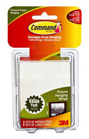 Med/lg Pict Hang Strips