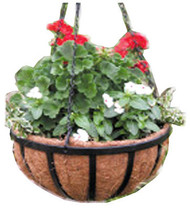 12"blk Trad Hang Basket