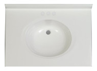 25x22 Wht Vanity Top