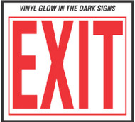 10x12 Glow Exit Sign