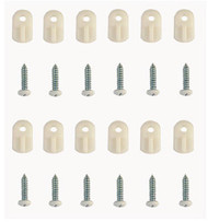 25pk Wht Scr Clip/screw