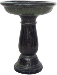 16-1/2" Grn Bird Bath