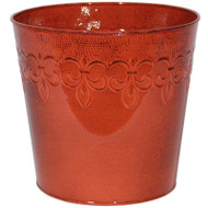 8" Red Fleur De Planter