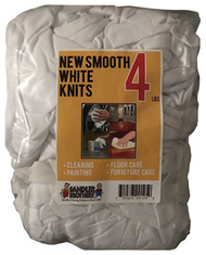 4lb Wht New Knit Rags