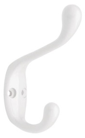 Wht Coat/hat Hook