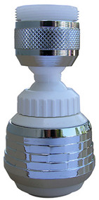 Wht/chr 360swiv Aerator