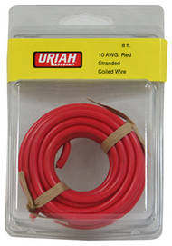 8" Red 10awg Auto Wire