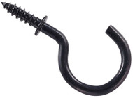 30pk 1" Blk Cup Hook