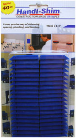 40pk 1/4" Blu Shim
