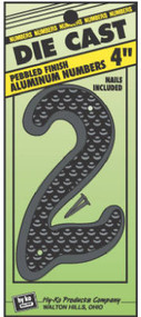 4" Blk Alu Number 2