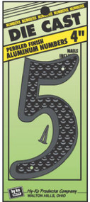 4" Blk Alu Number 5