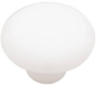 1-1/2"wht Mushroom Knob