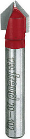 3/8" 2 Flute V-gr Bit