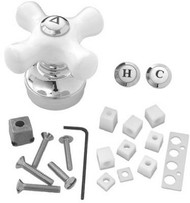 Chr/wht Tub/shwr Handle