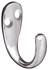 Chr Sgl Prong Robe Hook