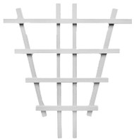 24" Wht Barrel Trellis